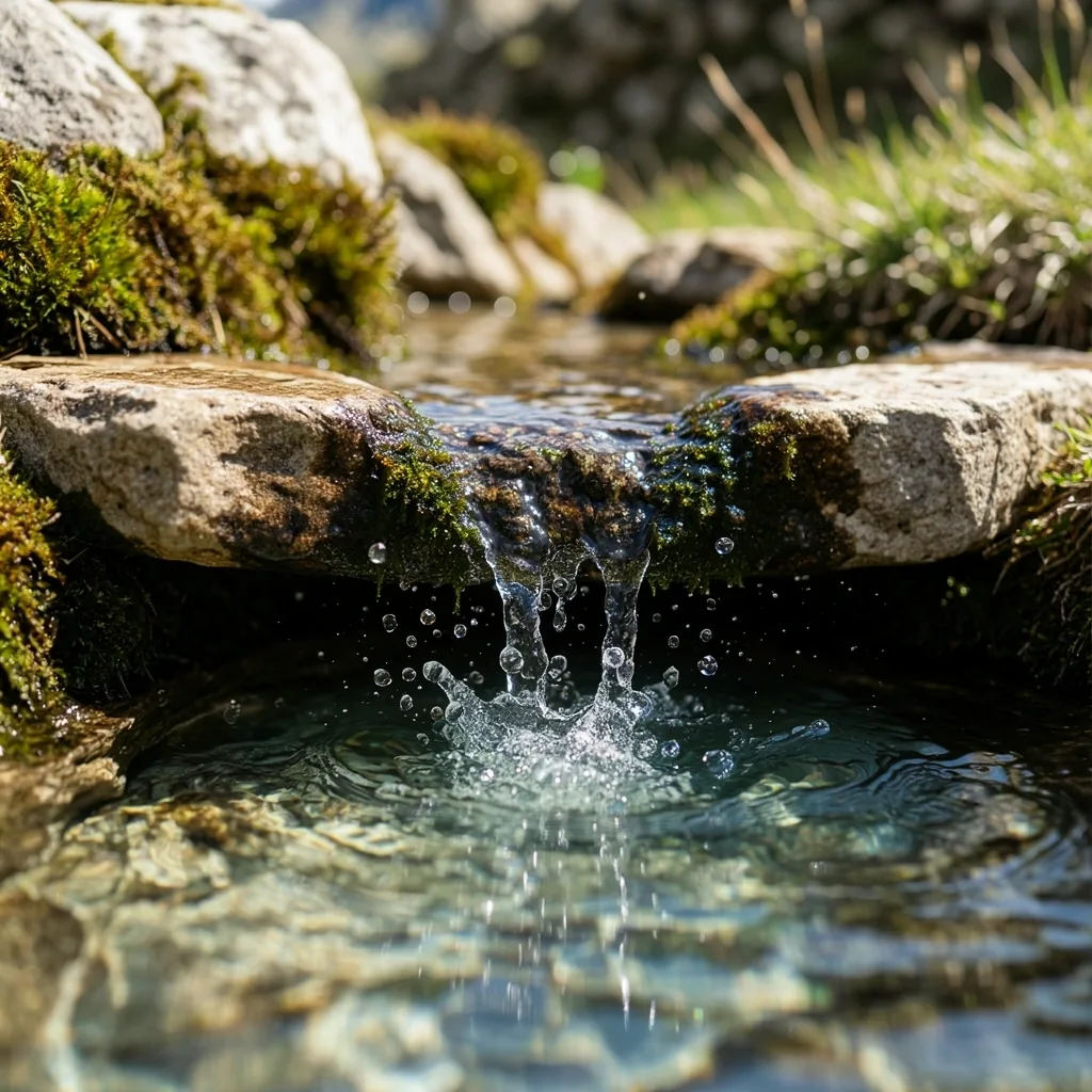Natural mineral springs