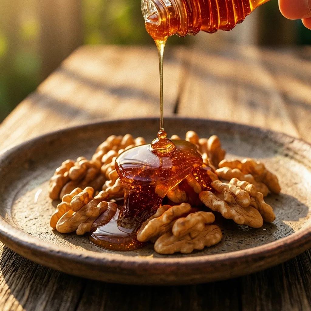 Raw wild honey